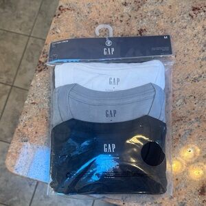 GAP Cotton Crew T-Shirts in Black, Gray, and White